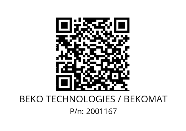   BEKO TECHNOLOGIES / BEKOMAT 2001167