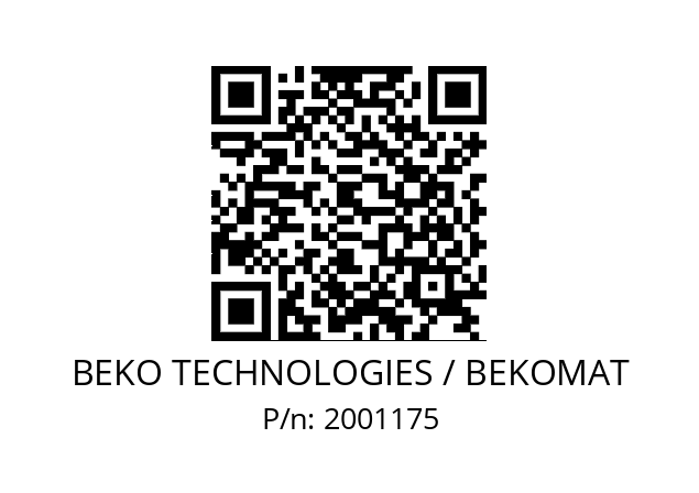   BEKO TECHNOLOGIES / BEKOMAT 2001175