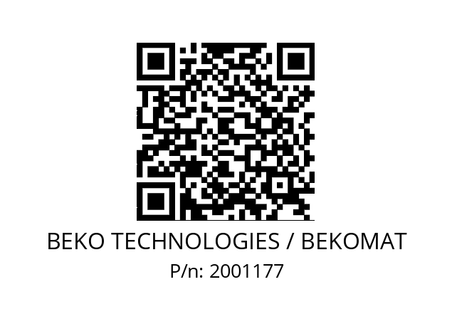   BEKO TECHNOLOGIES / BEKOMAT 2001177