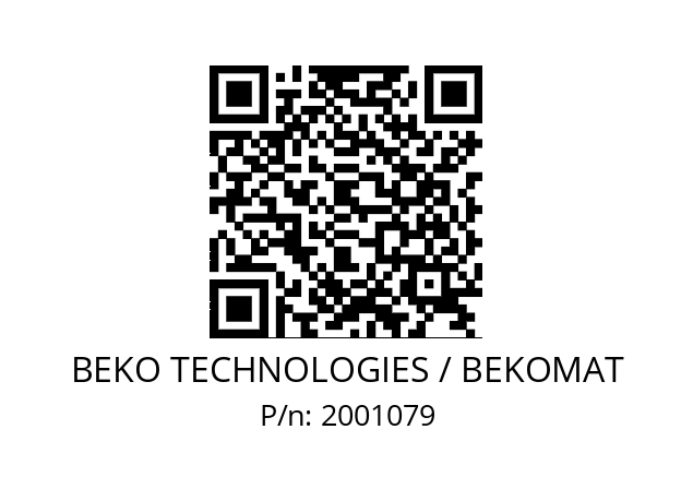   BEKO TECHNOLOGIES / BEKOMAT 2001079