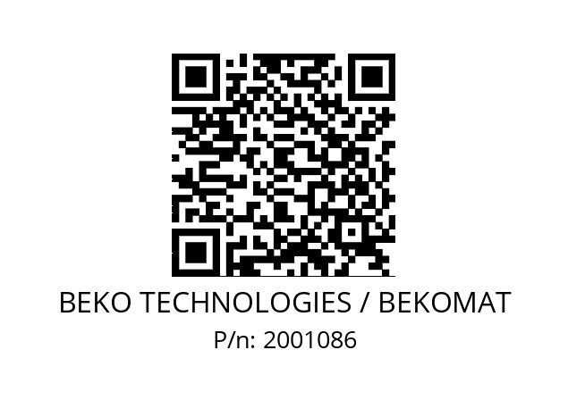   BEKO TECHNOLOGIES / BEKOMAT 2001086