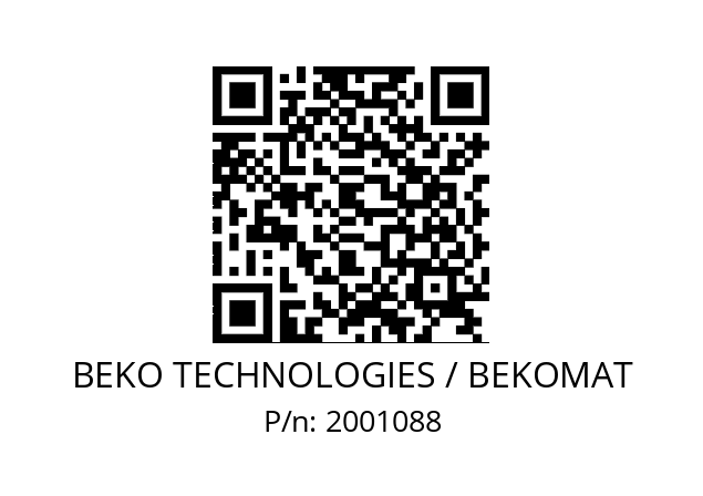   BEKO TECHNOLOGIES / BEKOMAT 2001088