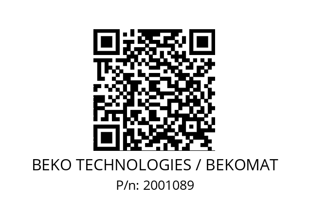   BEKO TECHNOLOGIES / BEKOMAT 2001089