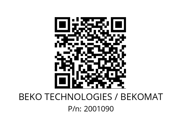   BEKO TECHNOLOGIES / BEKOMAT 2001090