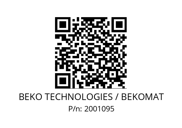   BEKO TECHNOLOGIES / BEKOMAT 2001095