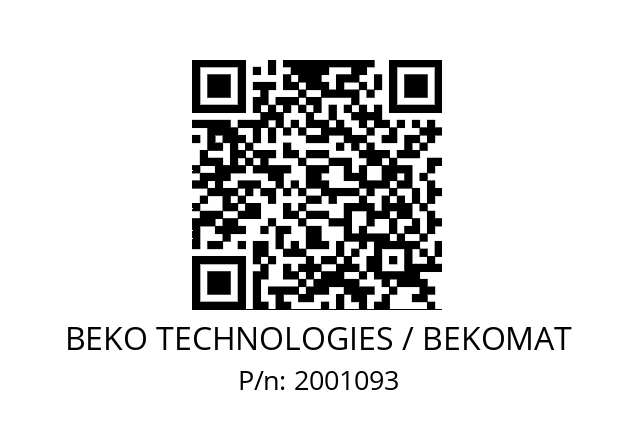   BEKO TECHNOLOGIES / BEKOMAT 2001093