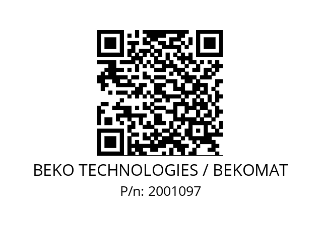   BEKO TECHNOLOGIES / BEKOMAT 2001097