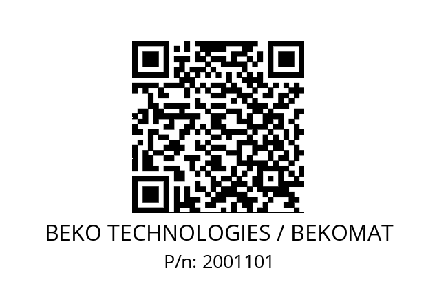   BEKO TECHNOLOGIES / BEKOMAT 2001101