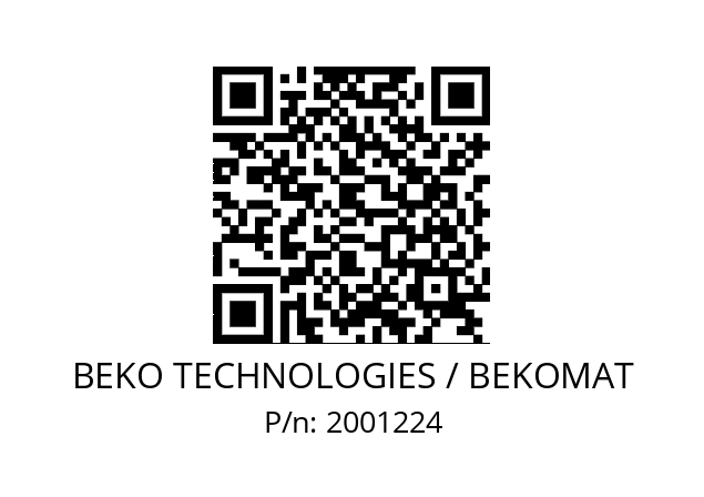   BEKO TECHNOLOGIES / BEKOMAT 2001224