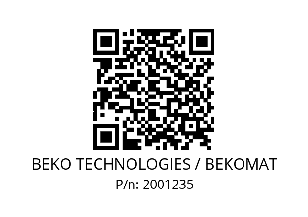   BEKO TECHNOLOGIES / BEKOMAT 2001235