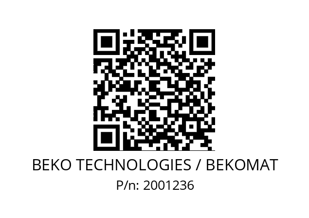   BEKO TECHNOLOGIES / BEKOMAT 2001236