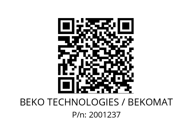   BEKO TECHNOLOGIES / BEKOMAT 2001237