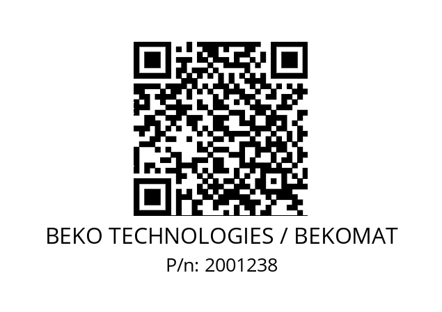   BEKO TECHNOLOGIES / BEKOMAT 2001238