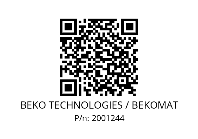   BEKO TECHNOLOGIES / BEKOMAT 2001244