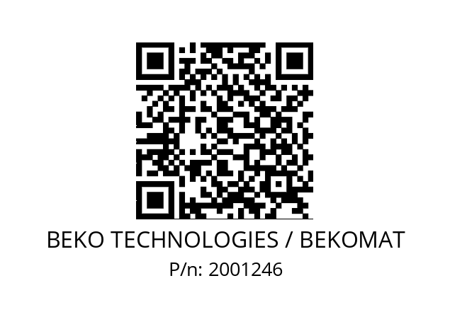   BEKO TECHNOLOGIES / BEKOMAT 2001246