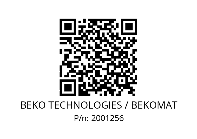   BEKO TECHNOLOGIES / BEKOMAT 2001256