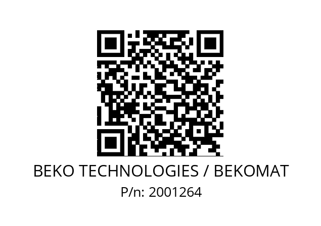   BEKO TECHNOLOGIES / BEKOMAT 2001264