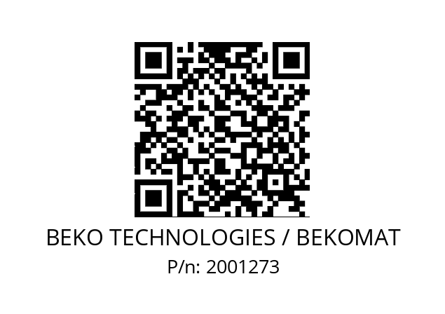   BEKO TECHNOLOGIES / BEKOMAT 2001273