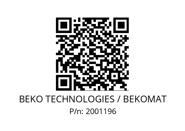   BEKO TECHNOLOGIES / BEKOMAT 2001196