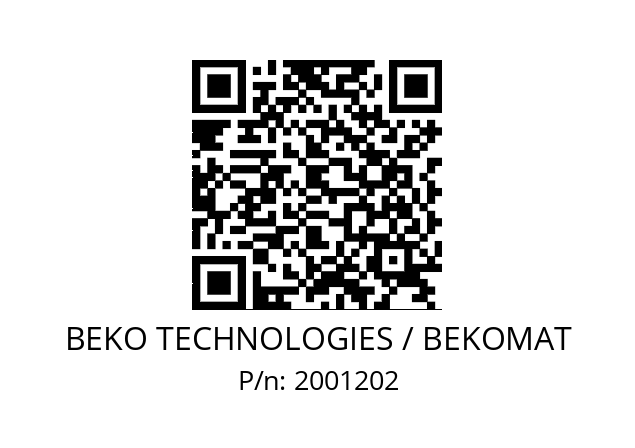   BEKO TECHNOLOGIES / BEKOMAT 2001202