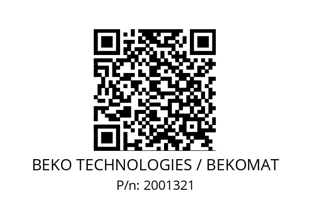   BEKO TECHNOLOGIES / BEKOMAT 2001321