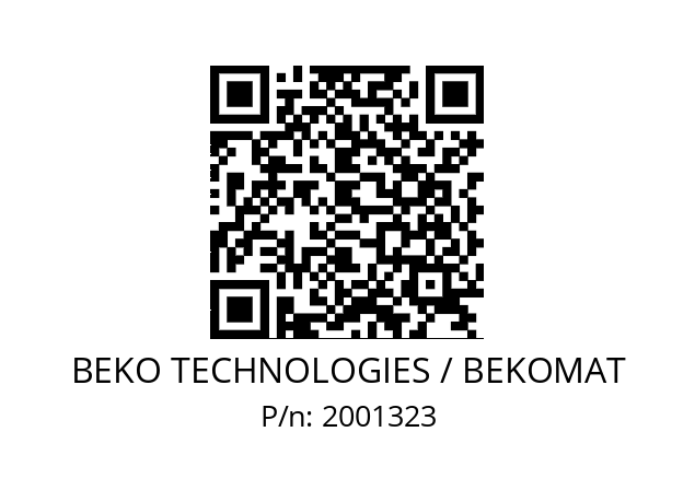   BEKO TECHNOLOGIES / BEKOMAT 2001323