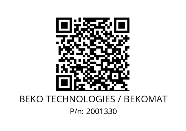   BEKO TECHNOLOGIES / BEKOMAT 2001330