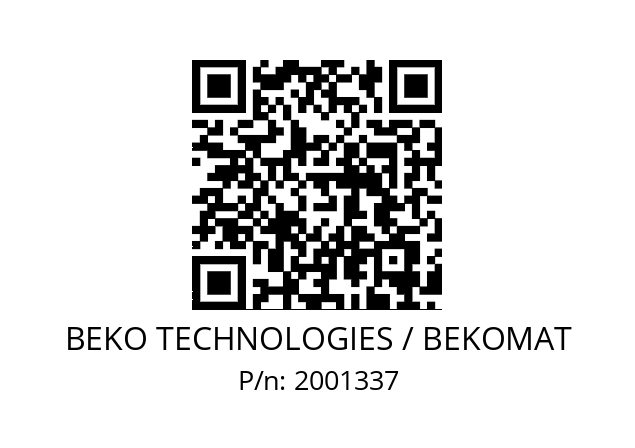   BEKO TECHNOLOGIES / BEKOMAT 2001337