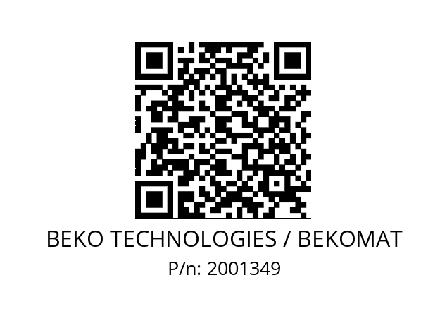   BEKO TECHNOLOGIES / BEKOMAT 2001349