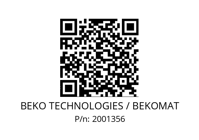   BEKO TECHNOLOGIES / BEKOMAT 2001356