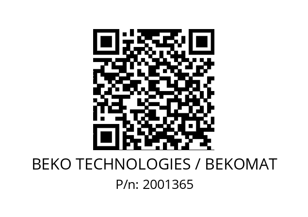   BEKO TECHNOLOGIES / BEKOMAT 2001365