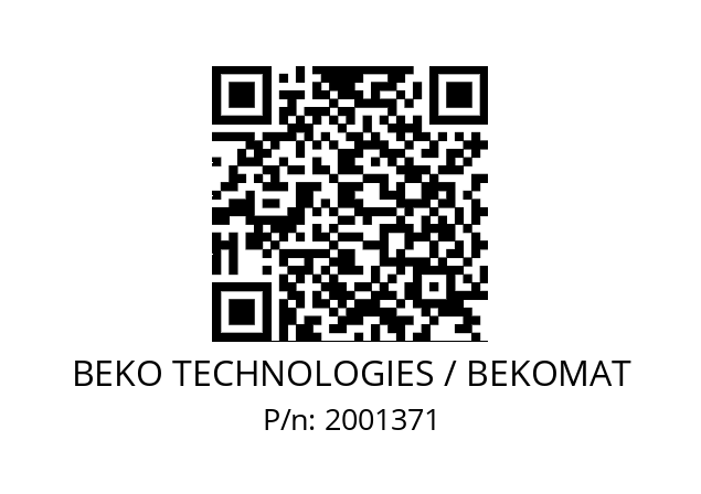   BEKO TECHNOLOGIES / BEKOMAT 2001371