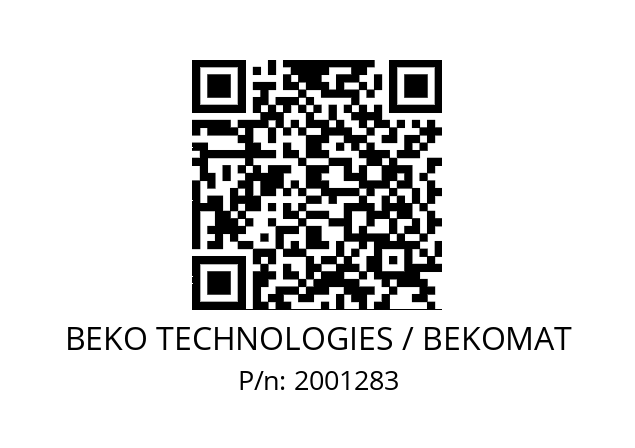   BEKO TECHNOLOGIES / BEKOMAT 2001283