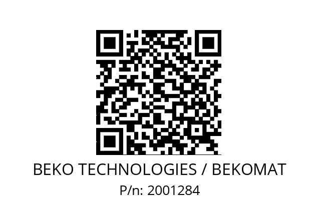   BEKO TECHNOLOGIES / BEKOMAT 2001284