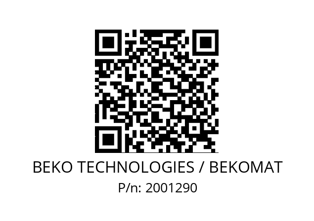   BEKO TECHNOLOGIES / BEKOMAT 2001290