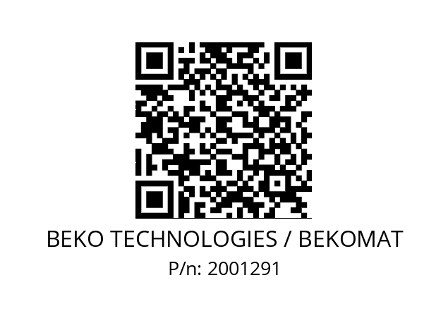   BEKO TECHNOLOGIES / BEKOMAT 2001291