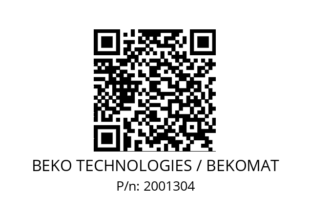   BEKO TECHNOLOGIES / BEKOMAT 2001304