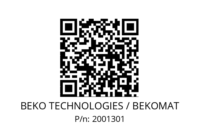   BEKO TECHNOLOGIES / BEKOMAT 2001301