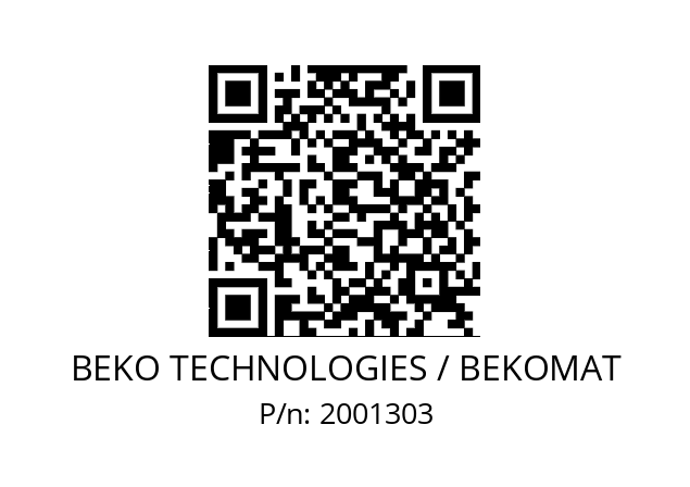   BEKO TECHNOLOGIES / BEKOMAT 2001303