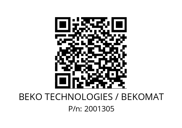   BEKO TECHNOLOGIES / BEKOMAT 2001305