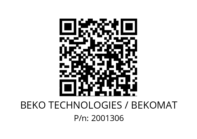   BEKO TECHNOLOGIES / BEKOMAT 2001306