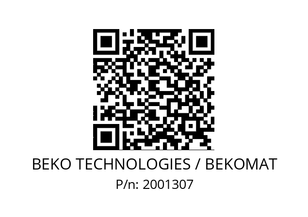   BEKO TECHNOLOGIES / BEKOMAT 2001307