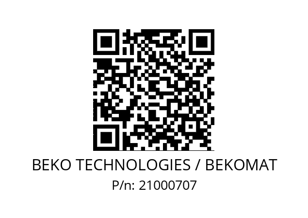   BEKO TECHNOLOGIES / BEKOMAT 21000707