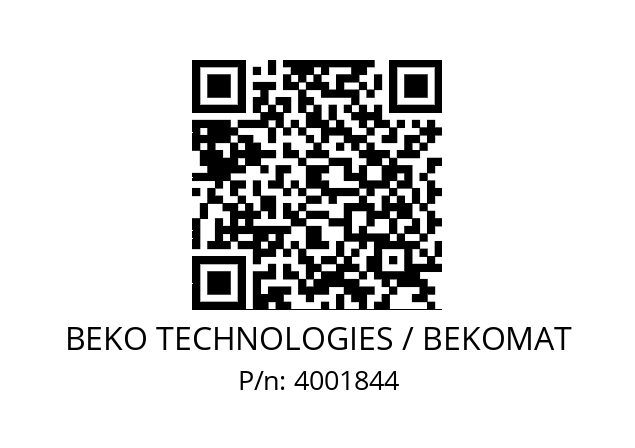   BEKO TECHNOLOGIES / BEKOMAT 4001844