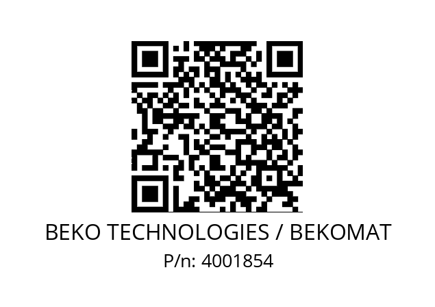   BEKO TECHNOLOGIES / BEKOMAT 4001854