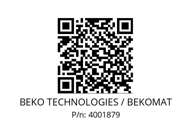   BEKO TECHNOLOGIES / BEKOMAT 4001879