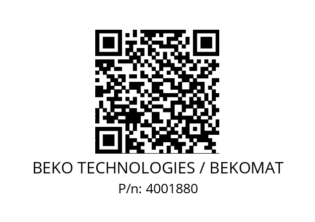   BEKO TECHNOLOGIES / BEKOMAT 4001880