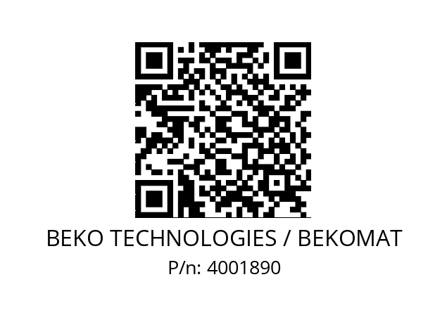   BEKO TECHNOLOGIES / BEKOMAT 4001890