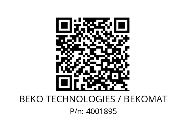   BEKO TECHNOLOGIES / BEKOMAT 4001895