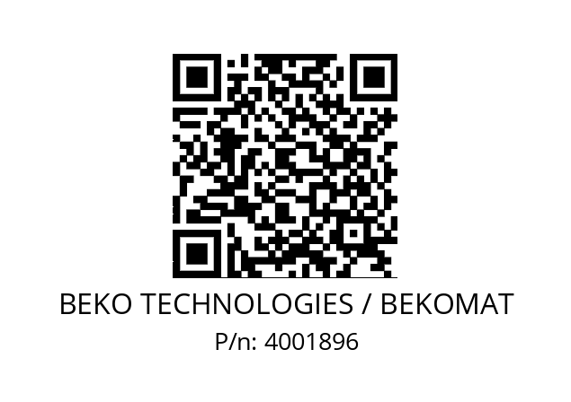   BEKO TECHNOLOGIES / BEKOMAT 4001896